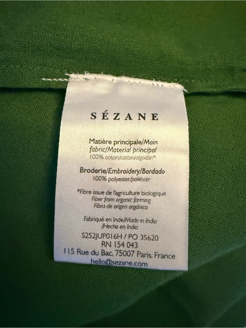 🌱NWT - Sezane x Bazizst Siloe midi skirt - Floral Embroidered - size 6 - Picture 10 of 12